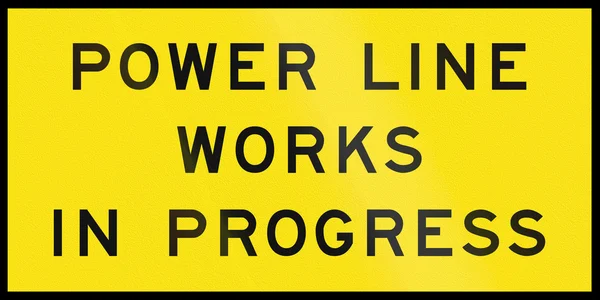 stock image Power Line Works In Progress In Australia