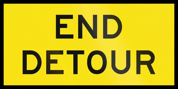 End Detour In Australia — Stock Photo, Image