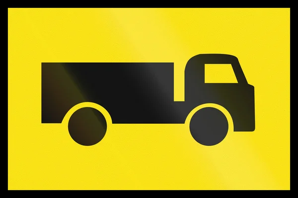 Samochody ciężarowe tymczasowego w Australii — Zdjęcie stockowe