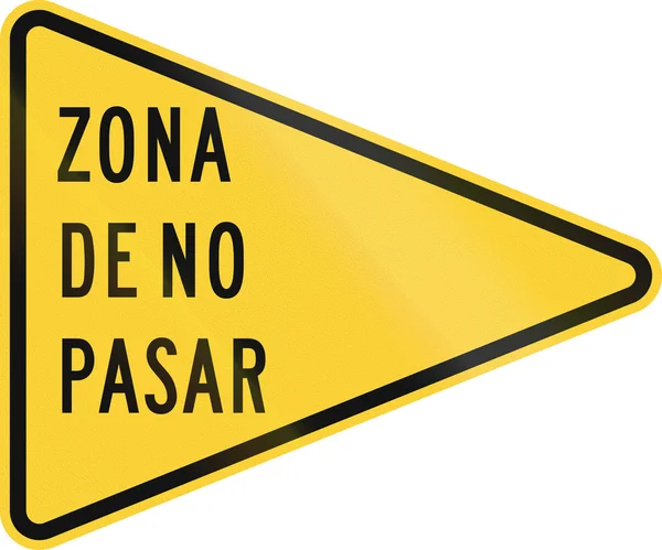Zona De geen Pasa — Stockfoto
