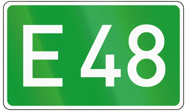 Ruta europea 48 — Foto de Stock