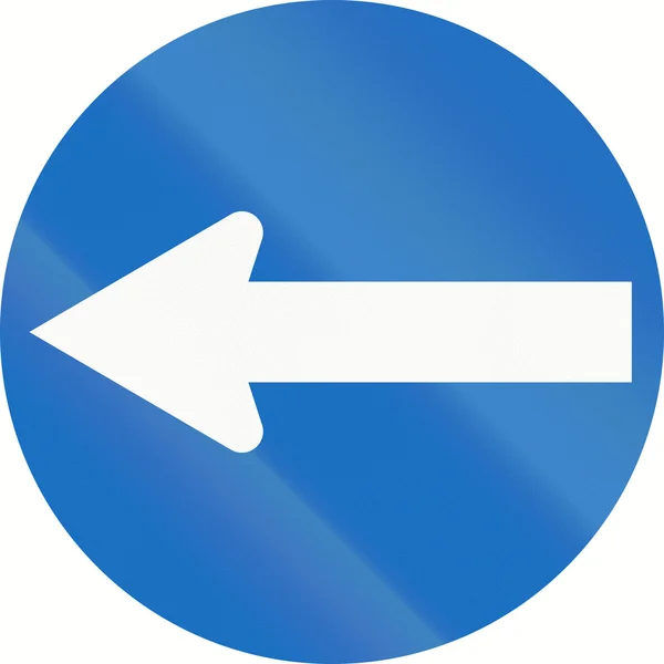 Turn Left in Austria — Stock Photo, Image