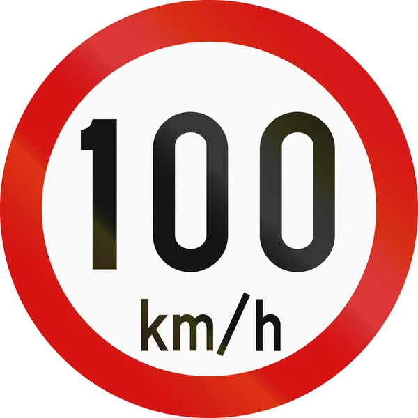 Hız sınırı 100 İrlanda — Stok fotoğraf