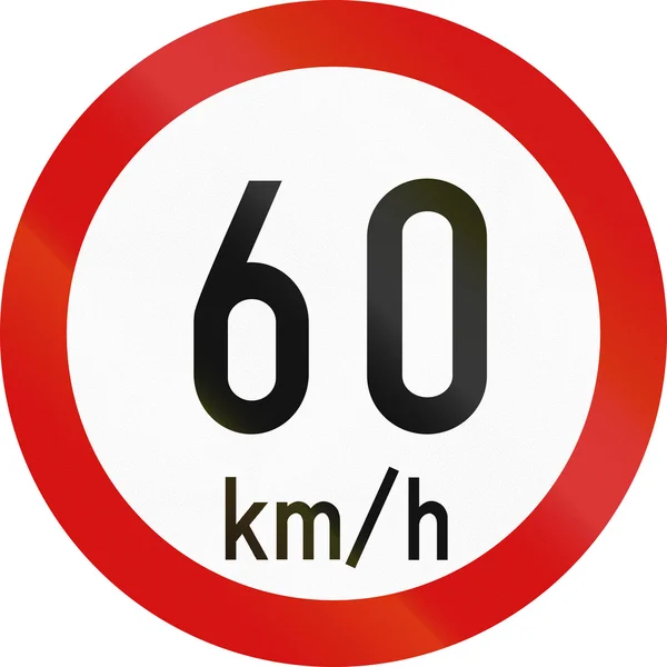 Limite di velocità 60 In Irlanda — Foto Stock