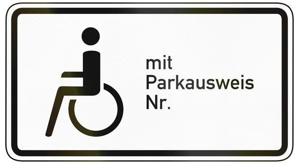 Disabled With Permit — Stock Photo, Image