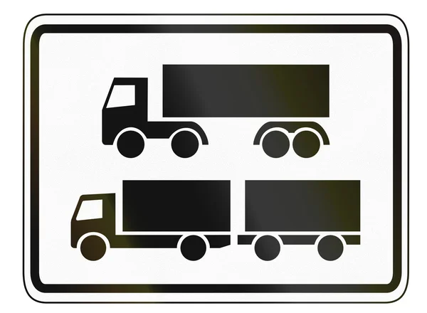 Lorries With Trailer And HGVs — Stock Photo, Image