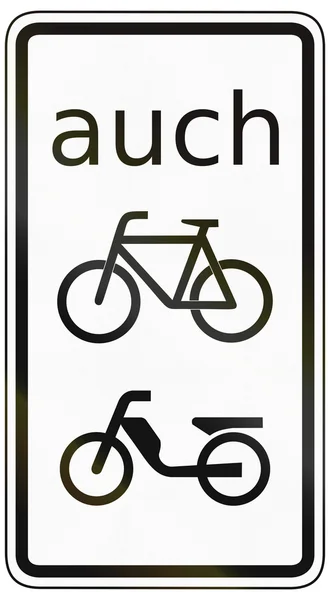 Für Radfahrer und Mopedfahrer — Stockfoto