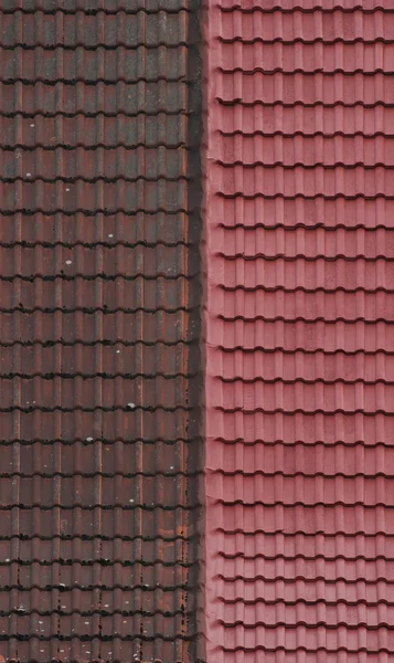 Taket kakel - gamla och nya — Stockfoto