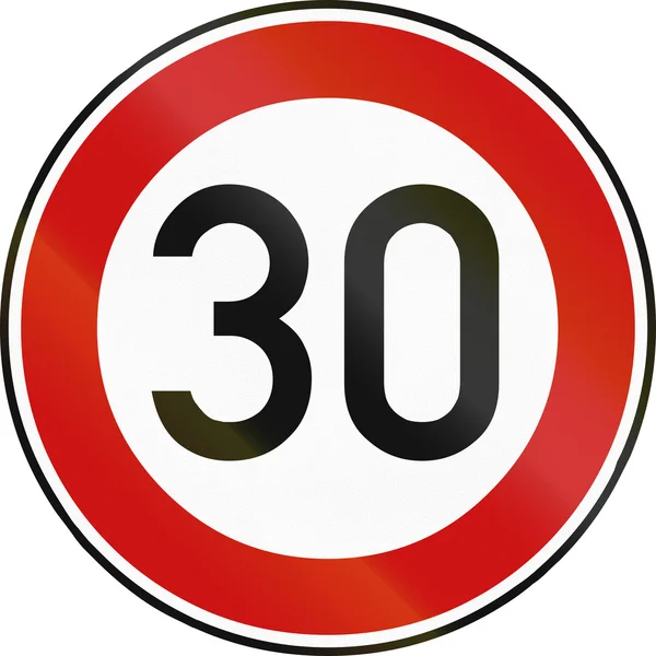 Ograniczenie prędkości 30 — Zdjęcie stockowe
