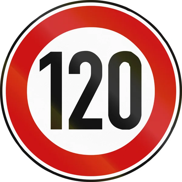 Hastighetsgränsen 120 — Stockfoto