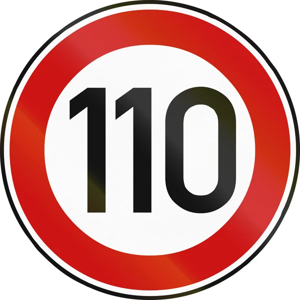 Maximumsnelheid 110 — Stockfoto