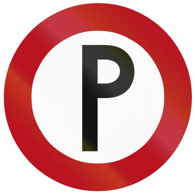 Eski bir Alman Parkplatz/Park çok işaret tasarımını