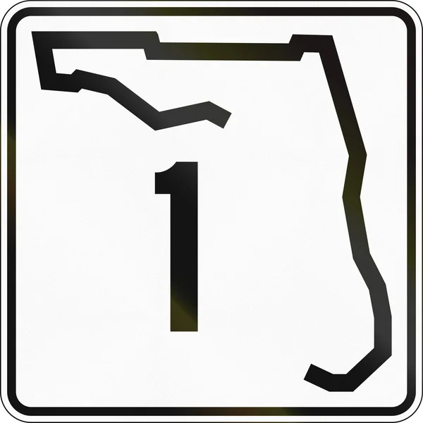 Państwowe autostrady Tarcza Florida — Zdjęcie stockowe