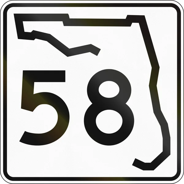 Escudo de la carretera estatal Florida — Foto de Stock
