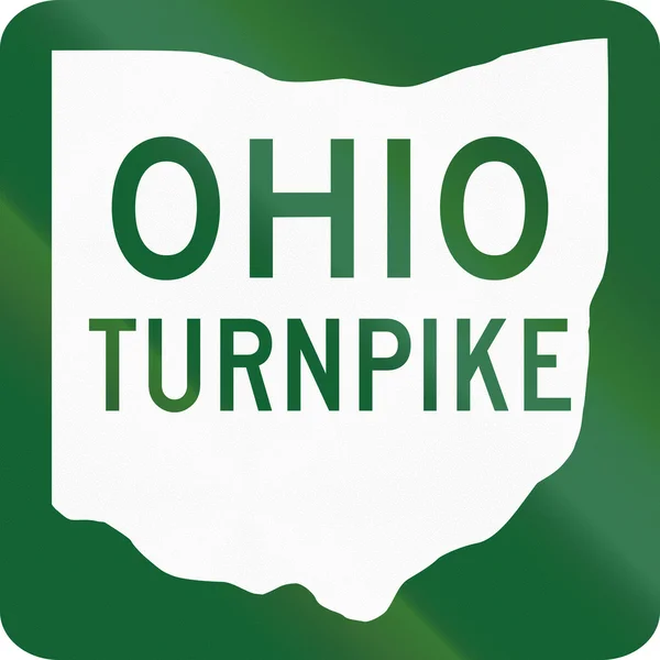 Cartello stradale USA: Ohio Turnpike — Foto Stock