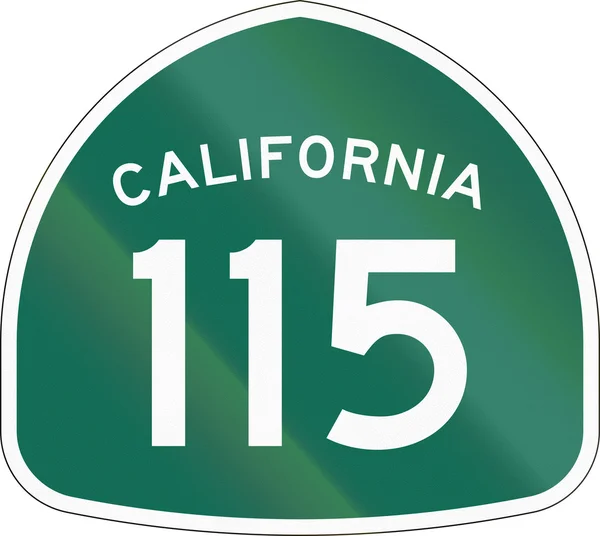 Escudo de ruta estatal de California — Foto de Stock
