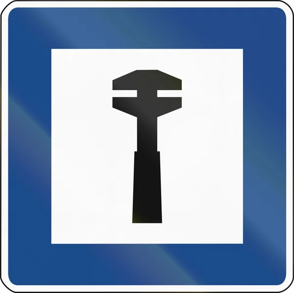 Duitse verkeersbord: reparatieservice — Stockfoto