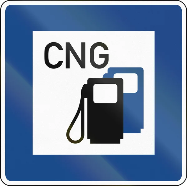 CNG АЗС — стокове фото