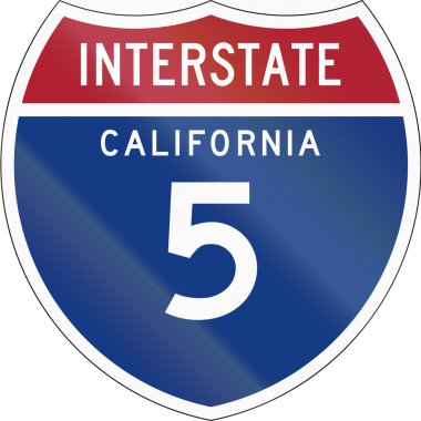 Eyaletler arası yol kalkan - California