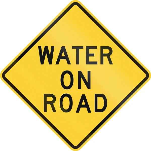 Woda na drodze — Zdjęcie stockowe