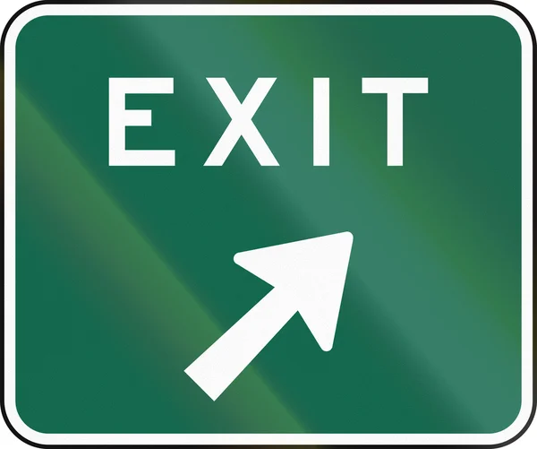 Mutcd Exit tecken — Stockfoto