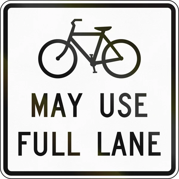 Rowery mogą korzystać z pełnego Lane — Zdjęcie stockowe