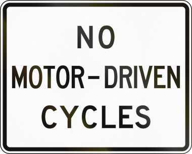 No Motor-Driven Cycles