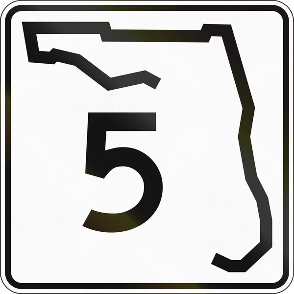 Escudo de la carretera estatal Florida — Foto de Stock