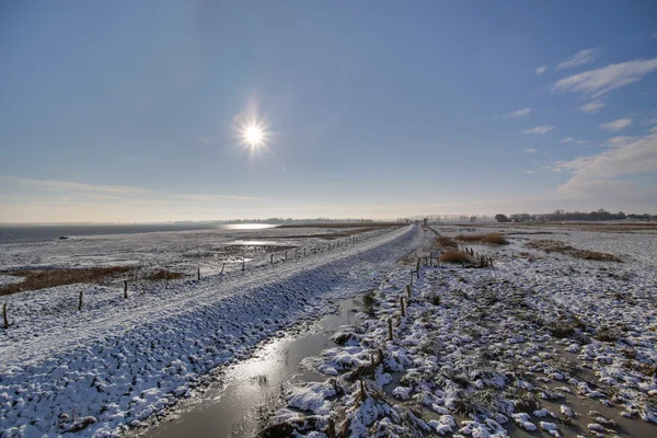 Karrendorfer wiesen im winter hdr — Stockfoto