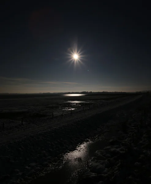 Karrendorfer Wiesen im Winter — Stockfoto