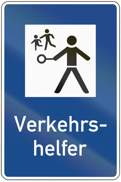 German traffic sign: Assistant — Stock Photo, Image