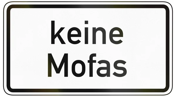 Niemieckiego ruchu znak dodatkowy panel aby określić znaczenie o — Zdjęcie stockowe
