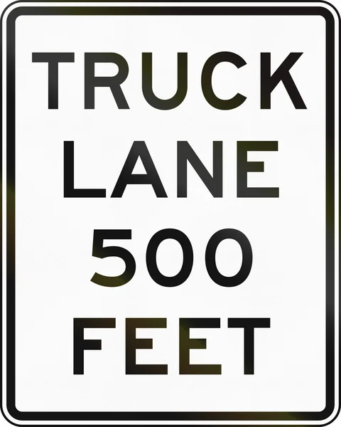 Camion Lane 500 piedi — Foto Stock