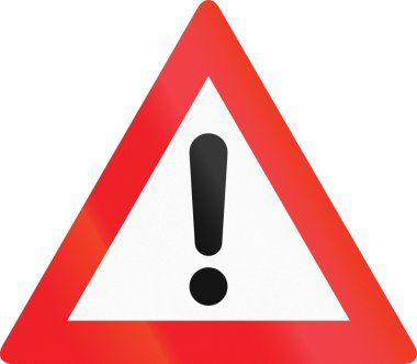 Austrian warning sign for general dangers