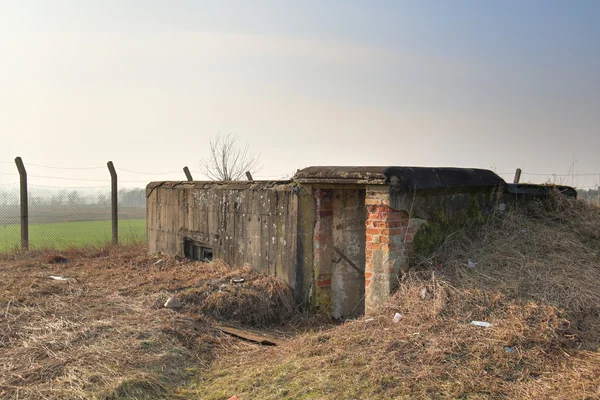 Lostau bunker von außen — Stockfoto