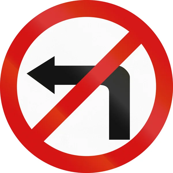 No Left Turn in Poland — 图库照片