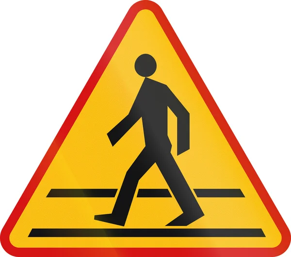 Pedestrian Crossing in Poland — Stock Photo, Image