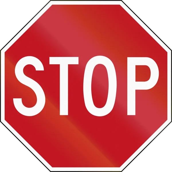 Stopbord in Canada — Stockfoto