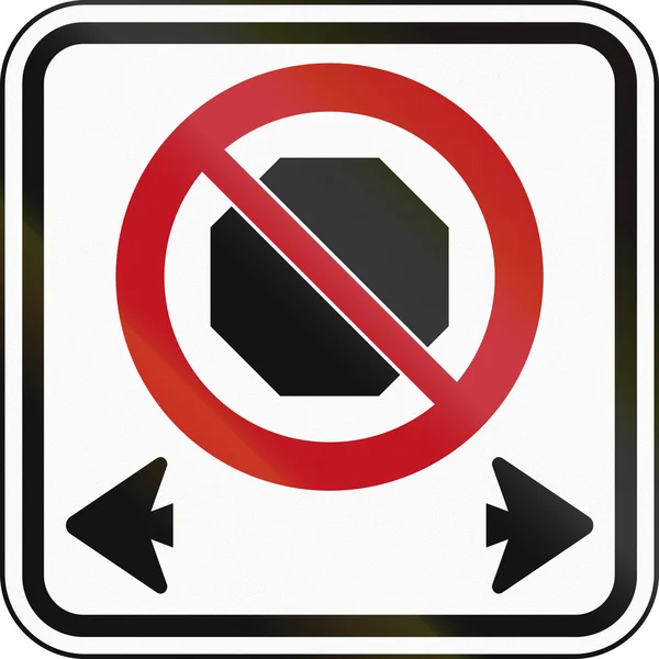 No Stopping In Canada — Stock Photo, Image