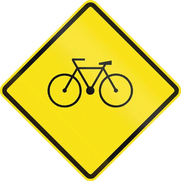 Bicycle Crossing In Chile — Stock Photo, Image