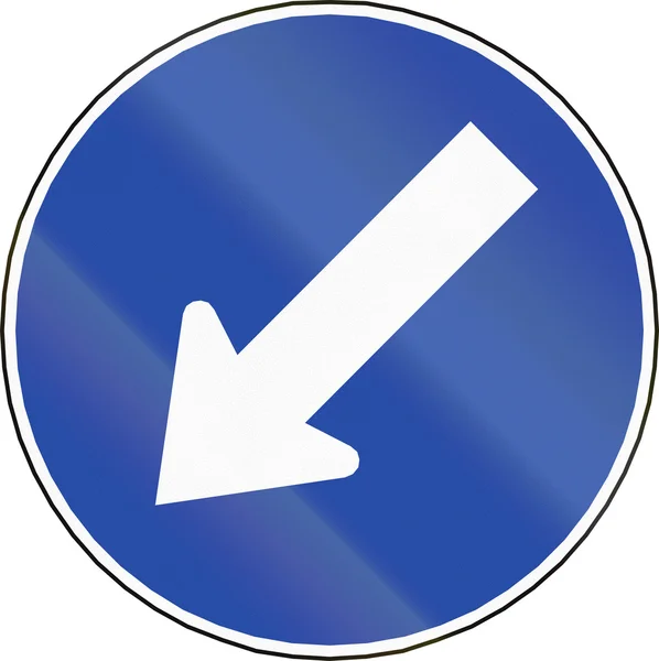 Keep Left in Chile — Stock Photo, Image