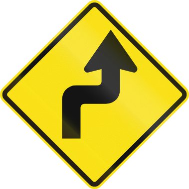 Eğri ilk sağa Şili'deki ters.