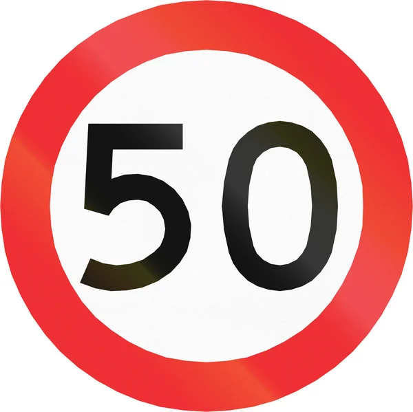 Rychlostní Limit 50 v Chile — Stock fotografie