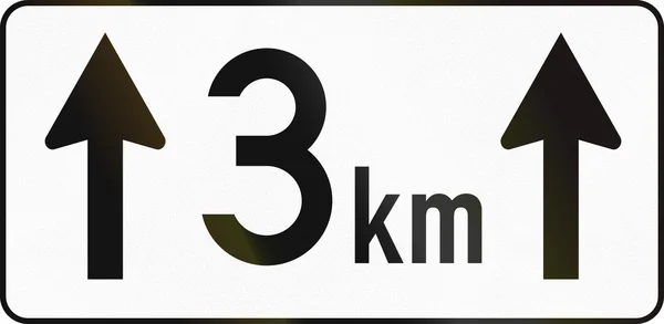 For 3 Kilometers in Austria — Stock Photo, Image