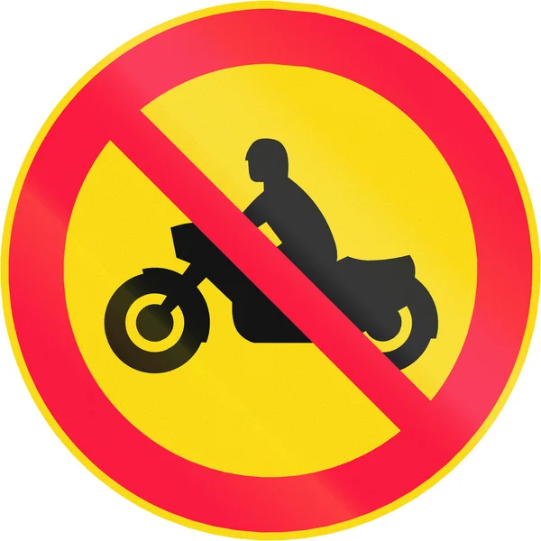 No Motorcycles in Finland — Stock Photo, Image