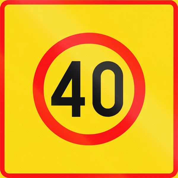 Tempo-40-Zone in Finnland — Stockfoto