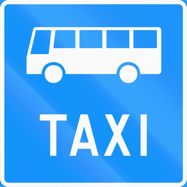 Bus- und Taxispur in Finnland — Stockfoto