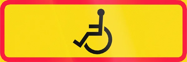 Behinderte nur in Finnland — Stockfoto
