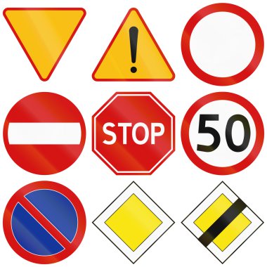 Polonya ortak trafik işaretleri