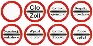 Otoyol işaretleri Polonya